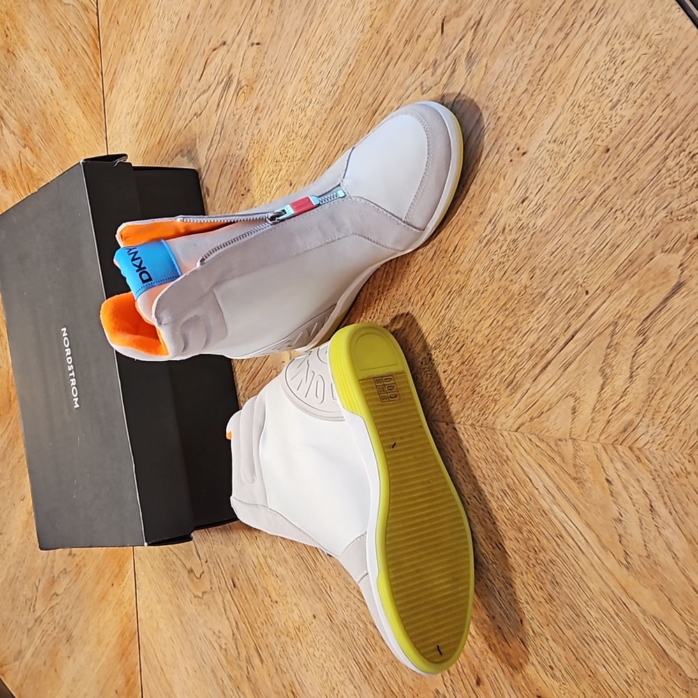 DKNY Ms Simon wedge sneakers NWT
